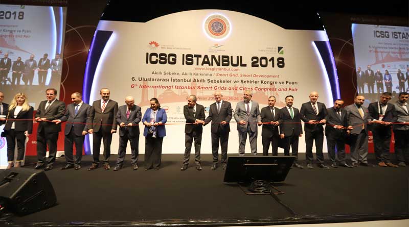 ICSG 2018 “6.Uluslararası İstanbul Akıllı Şebekeler ve Şehirler Kongre ve Fuarı” Başladı